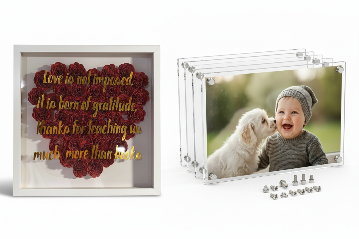 Cuadros Personalizables Shadow Box y Cristal Sublimable