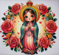 DTF Heat Transfer - Virgencita de Guadalupe 10"