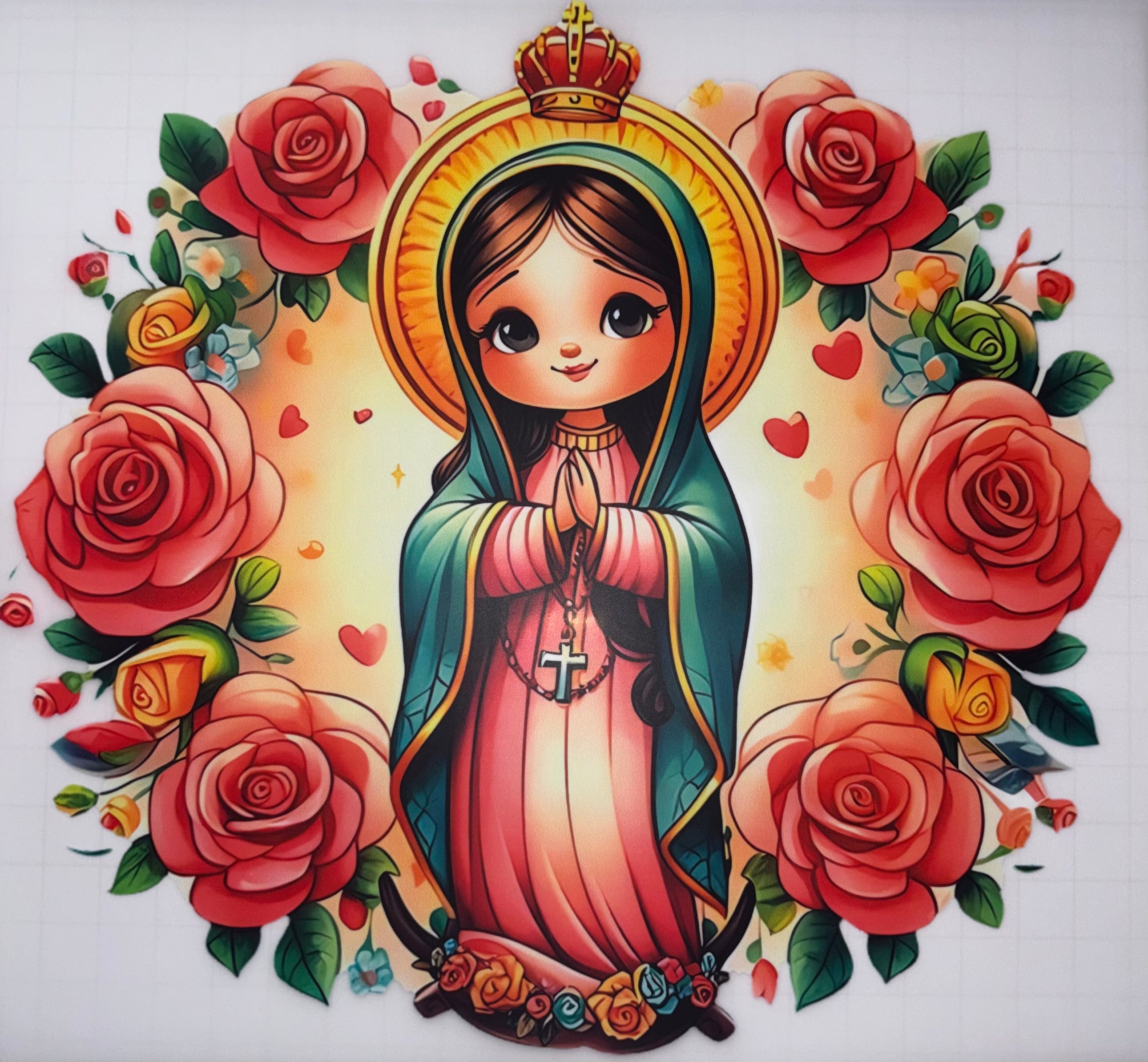 DTF Heat Transfer - Virgencita de Guadalupe 10"