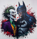 DTF Heat Transfer - Batman & Joker 10"