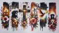DTF Heat Transfer - He Is Risen
