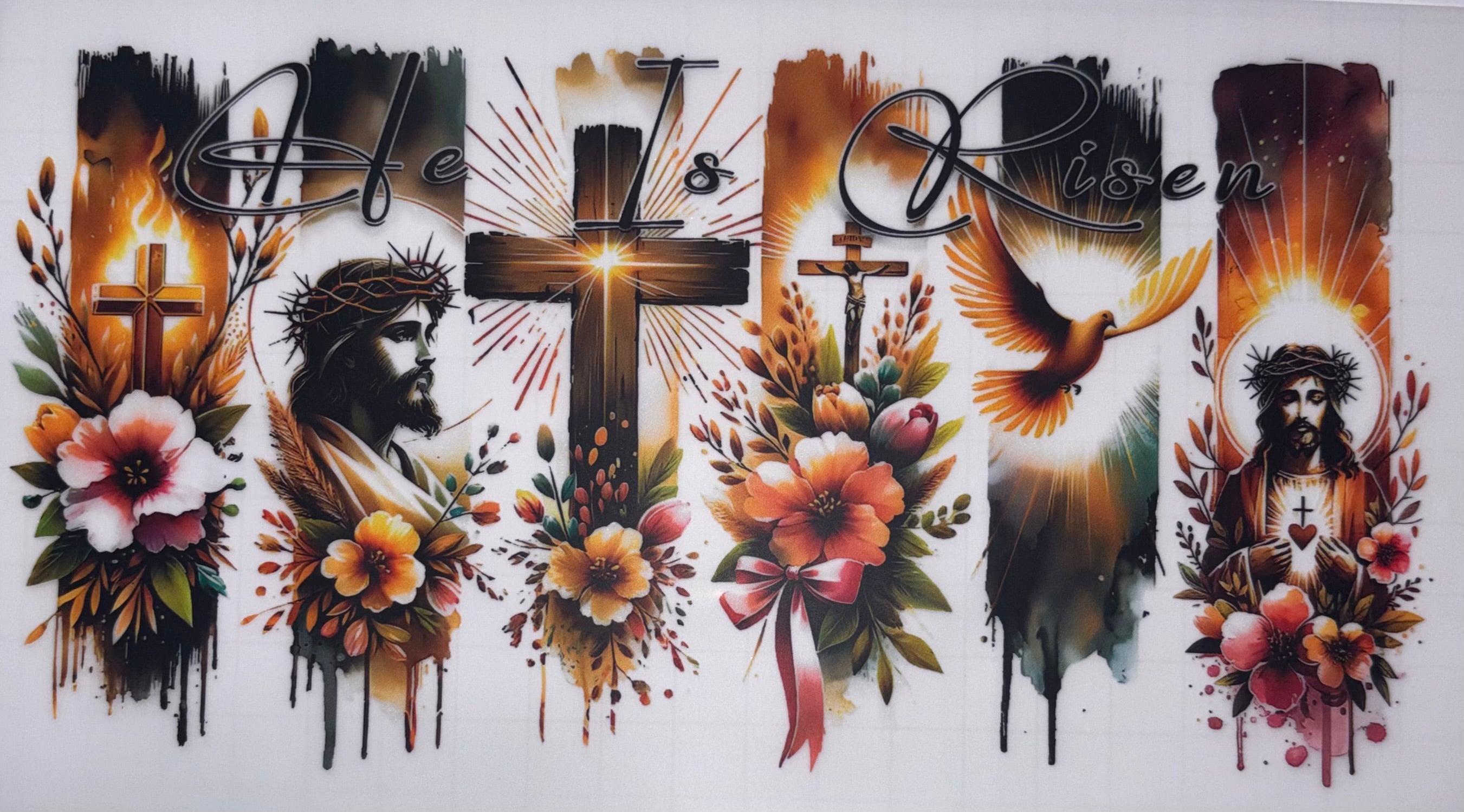 DTF Heat Transfer - He Is Risen