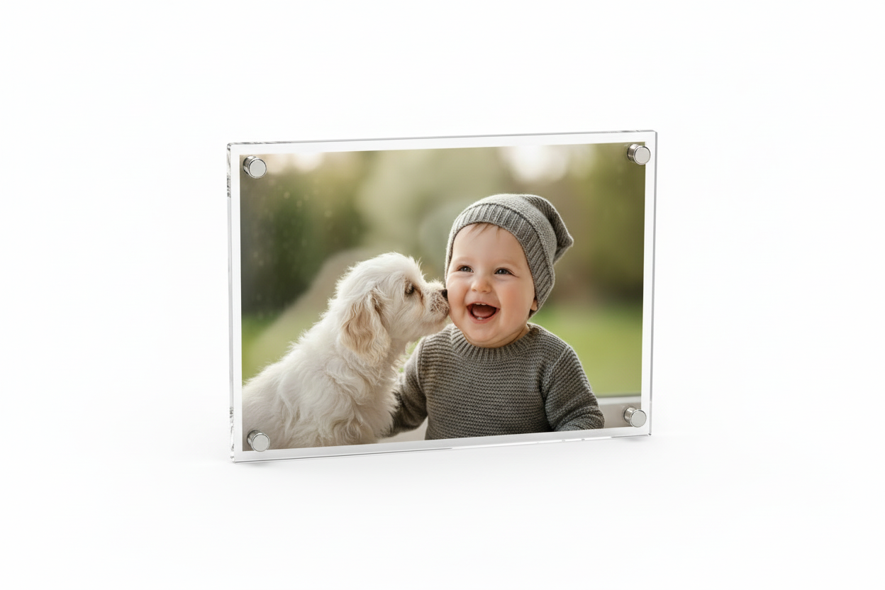 Cuadro de Cristal para Sublimación - Marco de cristal Personalizable 11.8x7.87