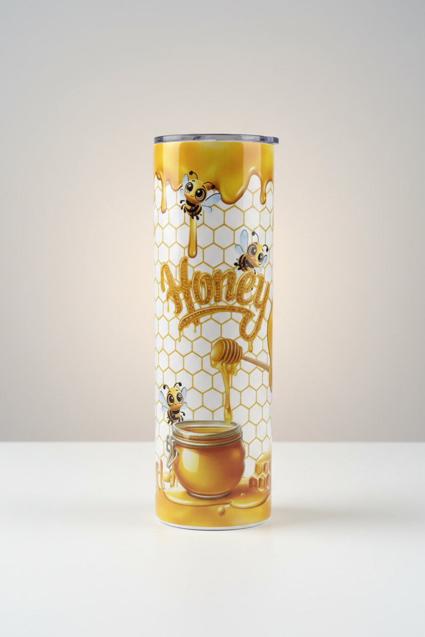 Tumbler Sublimado Winnie Pooh de Acero Inoxidable 20oz
