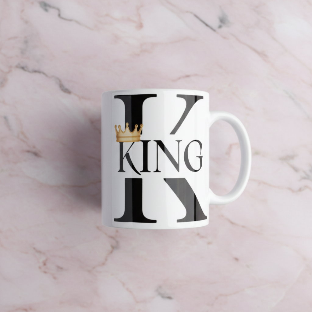 Taza King - mármol rosa
